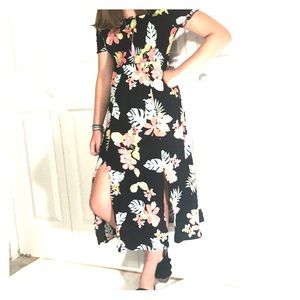 Off the shoulder floral summer dress